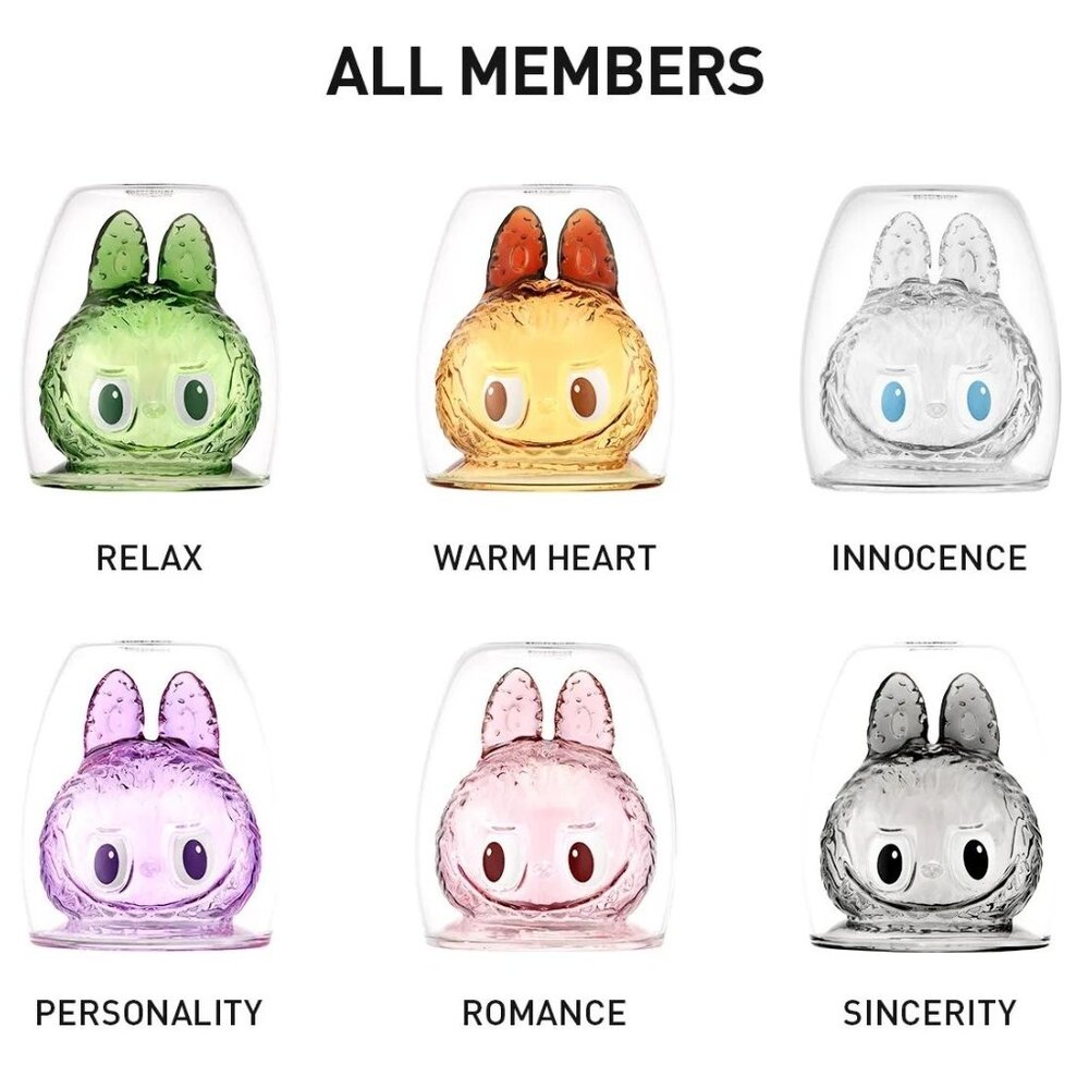 Pop Mart The Monsters Labubu Cheers! Double-Walled Glass Blind Box AUTHENTIC